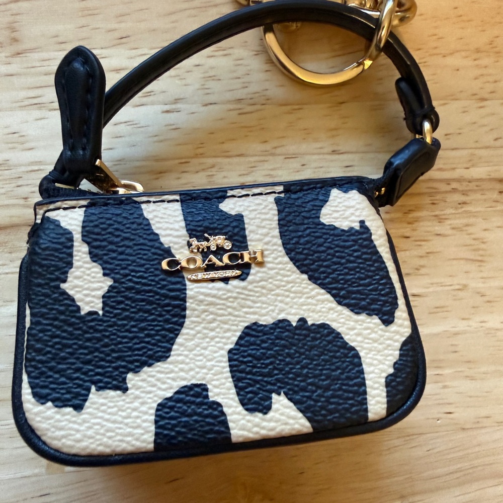 Coach Black and Tan Leopard Print Satchel Set - Picture 3 of 13
